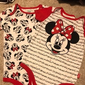 Two cute Minnie Mouse Onesies